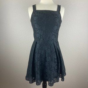 Topshop Black A-Line Lace Mini Dress - 6 NWOT